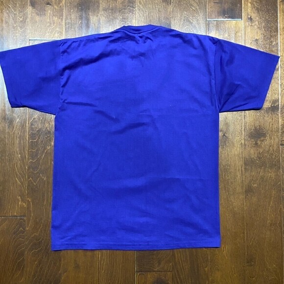 Jerzees Purple Vintage Bahamas Freeport Cotton Blend T-Shirt Men's Size XL - Picture 4 of 7